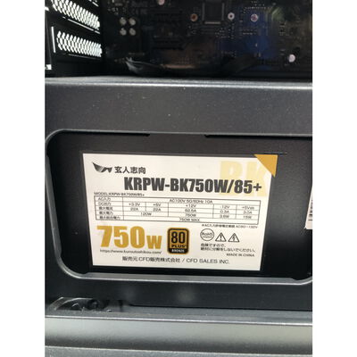 【水戸赤塚店】中古  自作PC（Core i5-11400F/16GB/SSD500GB+HDD2TB/なし/RTX3080/OSなし) 4680002213 