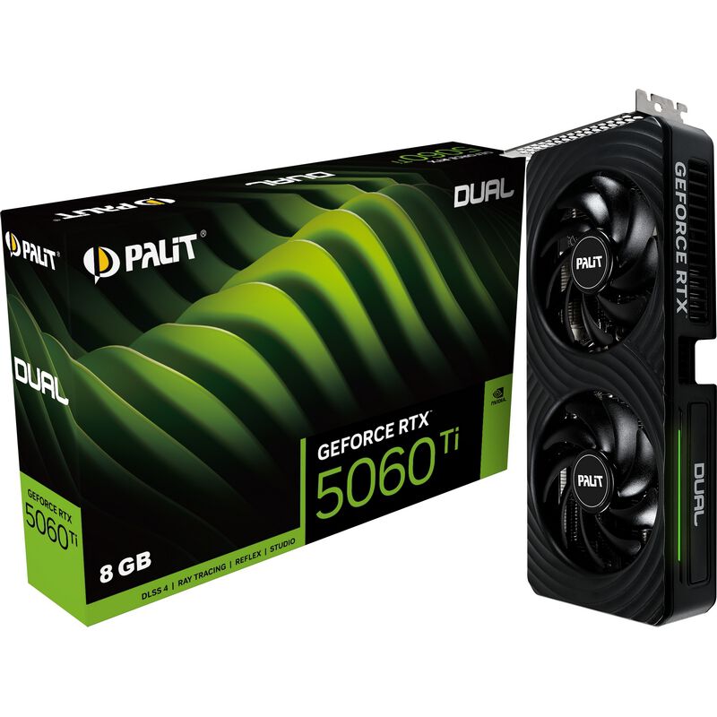 今だけの限定セール Palit 8GB Dual Ti 5060 RTX (GeForce NE7506T019P1-GB2062D グラフィックボード・グラボ・ビデオカード