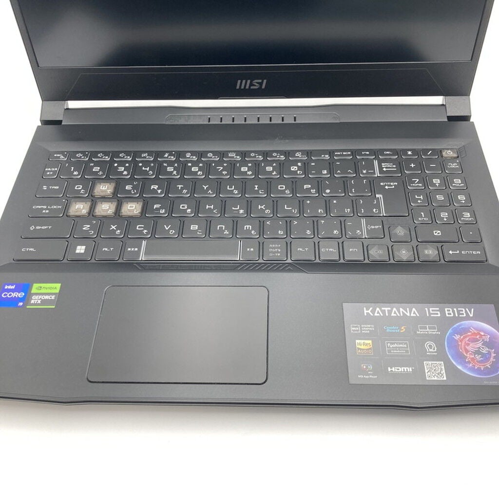 中古 MSI Katana 15 B13VGK(i9-13900H/32GB/SSD1TB/RTX4070/W11H