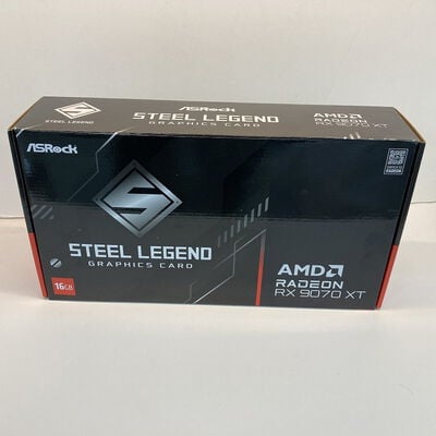 【京都店】中古  ASRock RX9070XT SLD 16G Steel Legend Dark 16GB (RX9070XT 16G) 176936 