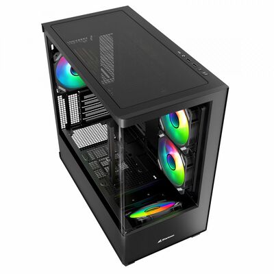 Sharkoon  ELITE SHARK CM100 BK (microATX ガラス) 