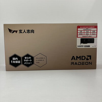 【秋葉原本店】中古  玄人志向 RD-RX9070XT-E16GB/TP (RX9070XT 16G) 176950 