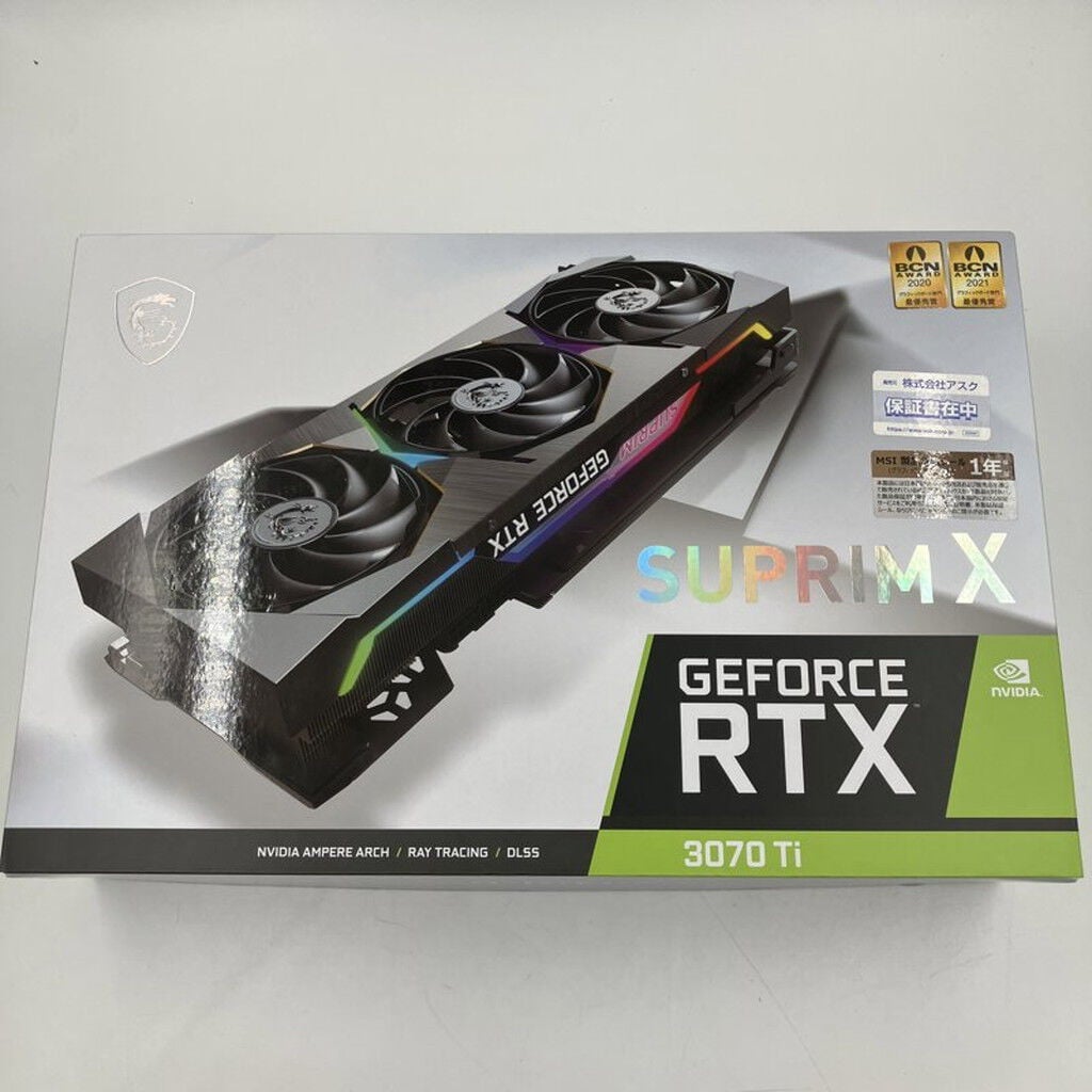中古 MSI GeForce RTX 3070 Ti SUPRIM X 8G (RTX3070Ti 8GB