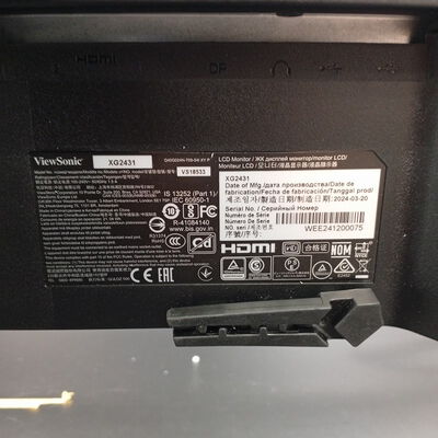 【大須店】中古  Viewsonic XG2431 (23.8"W 2H1DP 1ms IPS 240Hz) 3120021651 