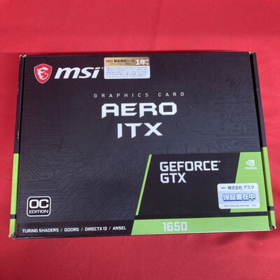 【千葉店】中古  MSI GeForce GTX 1650 AERO ITX 4G OC(GTX1650 4G GDR5) 139574 