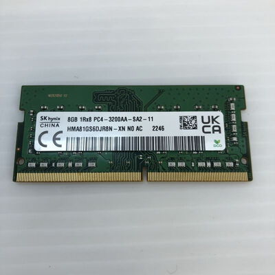 【徳島住吉店】中古  PC4-25600 8GB ノート用(DDR4-3200) 158771 