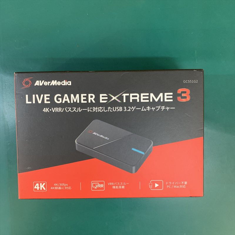 中古 AVerMedia GC551G2(USB3.2 Gen1 4K/30fps VRR/HDR) 3400009591