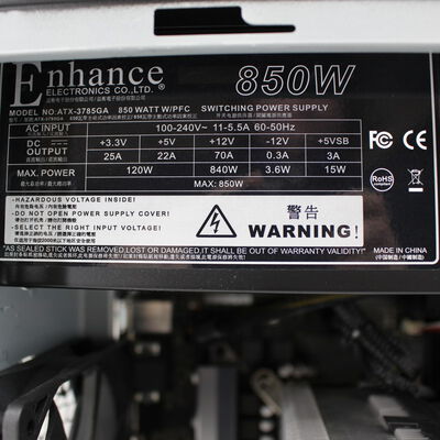 【札幌店】中古  インバースネット FRONTIER(Intel Core i9 9900KF/32GB/SSD1TB/なし/NVIDIA GeForce RTX 2080 SUPER 8GB/W11H64 MAR) 184704 