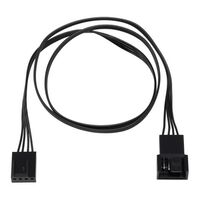 AINEX  CA-099A (PWMファン用電源延長リボンケーブル 50cm ブラック) 