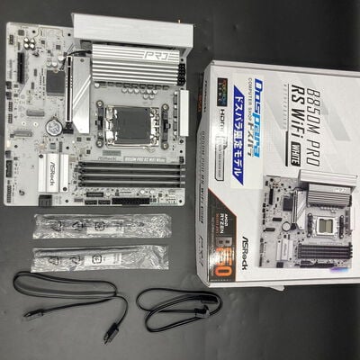 【熊本浜線店】中古  ASRock B850M Pro RS WiFi White (B850 AM5 mATX) 5370000807 