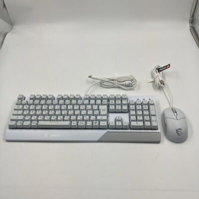 【なんば店】中古  MSI Vigor GK30 COMBO WHITE JP ゲーミングキーボード マウスセット 3280022982 