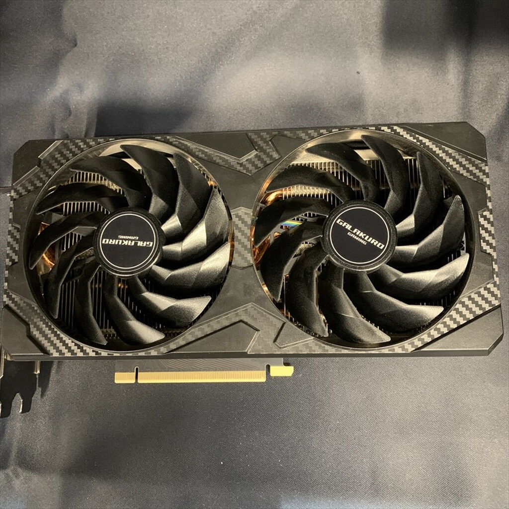 中古 玄人志向 GG-RTX3070-E8GB/OC/DF/LHR (Geforce RTX 3070 8GB