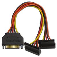 AINEX  S2-1504SAC (シリアルATA用二股電源ケーブル 15cm) 