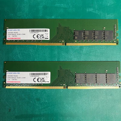 【静岡東瀬名店】中古  ドスパラセレクト D4D3200-16G2A2 (DDR4 PC4-25600 16GB 2枚組) 5140000789 