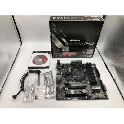 【水戸赤塚店】中古  ASRock B450M Pro4 (B450 AM4 mATX DDR4) 137907 