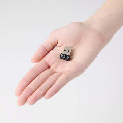 エレコム  WDC-X600DU2M-B (Wi-Fi 6 USB 480Mbps対応 600Mbps小型無線LANアダプター) 