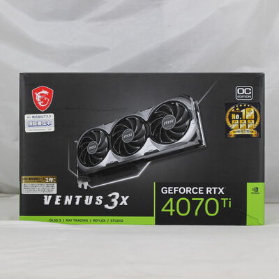 中古  MSI GeForce RTX 4070 Ti VENTUS 3X 12G OC（RTX4070 12GB） 3480033763 