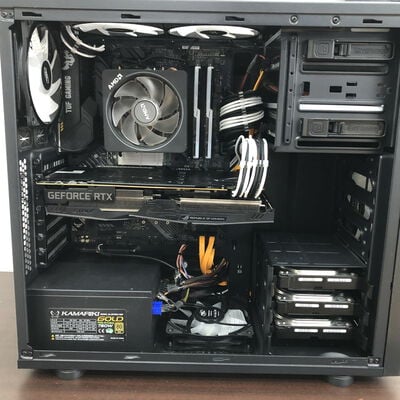 【福山ココローズ店】中古  自作PC(Ryzen 5 3500/16GB/SSD512GB/HDD500GB+500GB+500GB/RTX2060 SUPER/W11P) 5090001078 