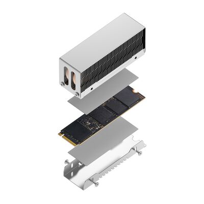 AINEX  BA-HM04 (ヒートパイプ2本搭載 M.2 SSD用ハイエンドヒートシンクセット) 