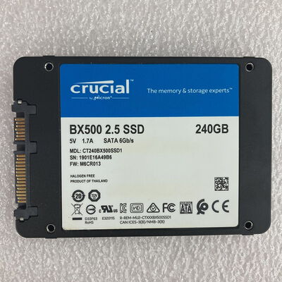 【京都店】中古  Crucial BX500 240GB 2.5インチ SATA 3180006118 