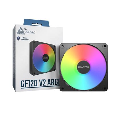 MONTECH  GF120 V2 ARGB Black (1個パック ブラック) 
