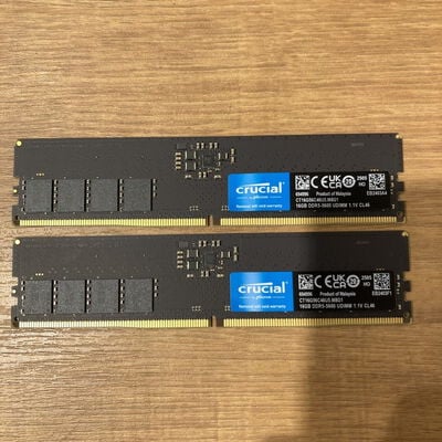 【富山本郷店】中古  16GB 2枚組(合計32GB) PC5-44800/DDR5-5600 デスクトップ用 190887 