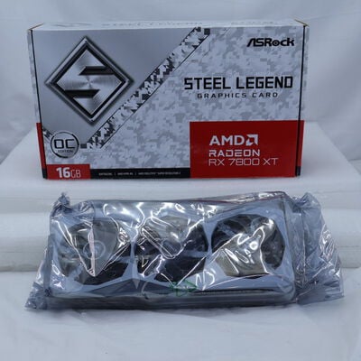 【通販センター】中古  ASRock RX7800XT SL 16GO(RX7800XT Steel Legend OC) 3470003924 