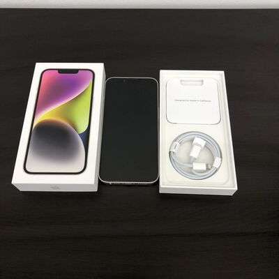 【長野稲里店】中古  【国内版SIMフリー】Apple iPhone14 6.1インチ 128GB (スターライト) MPUQ3J/A 154885 