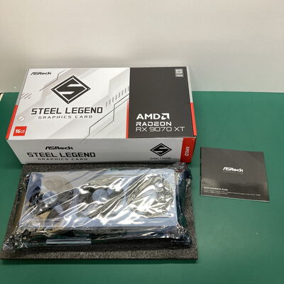 【神戸・三宮店】中古  ASRock RX9070XT SL 16G Steel Legend 16GB (RX9070XT 16G) 176937 