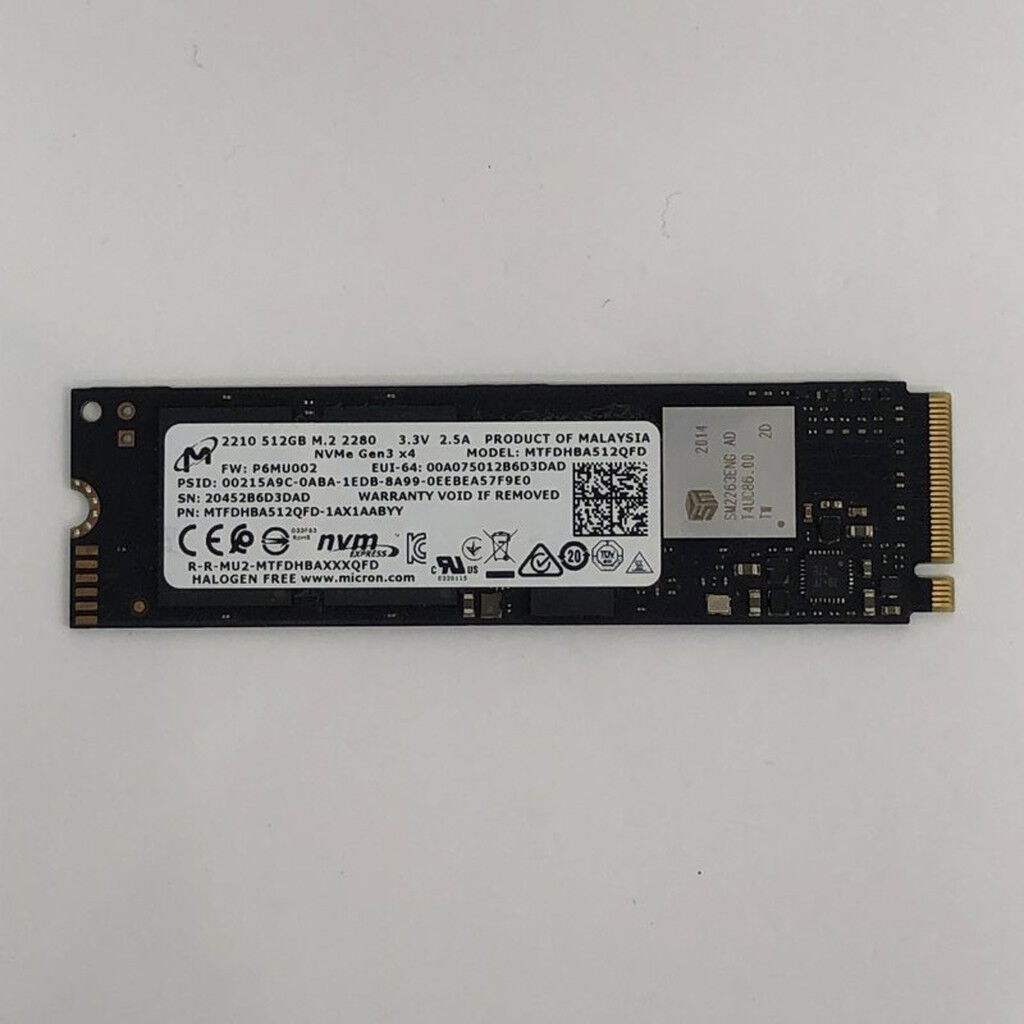中古 各社 M.2 SSD NVMe 512GB （M.2 NVMe 2280） 140206 （372649