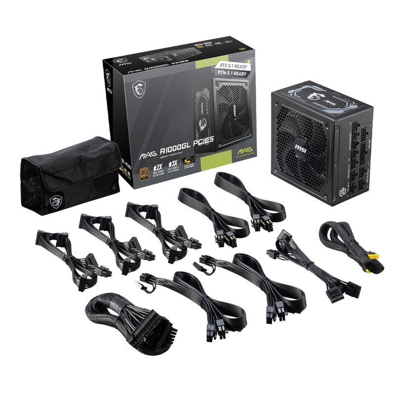 MSI MAG A1000GL PCIE5 1000W電源ユニット 中古品 MSI MAG A1000GL PCIE5 1000W電源ユニット 中古品 MSI MAG A1000GL