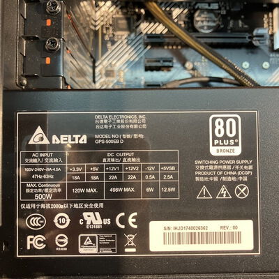 【なんば店】中古  THIRDWAVE GALLERIA ZV (i7 10700K/16GB/SSD525GB/HDD1TB/Mt/GTX1070Ti) 3280021845 