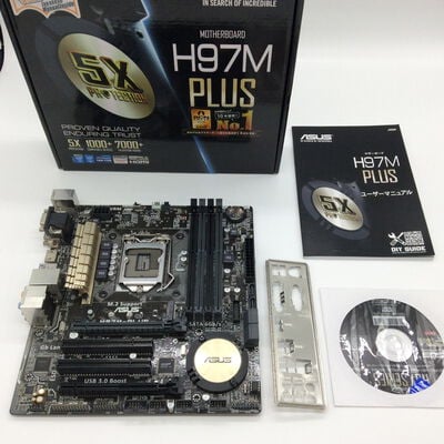 【浜松店】中古  ASUS H97M-PLUS(H97 1150 mATX DDR3) 125713 