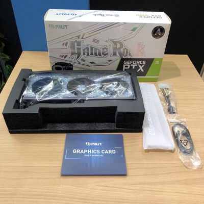 【甲府飯田店】中古  Palit GeForce RTX 3080 GameRock OC NED3080H19IA-1020G（RTX3080 10GB） 3480037717 