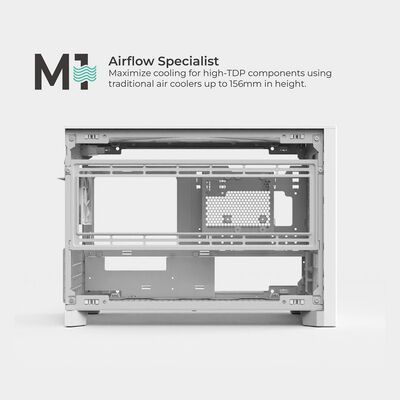 MONTECH  TEN White (MicroATX ホワイト) 