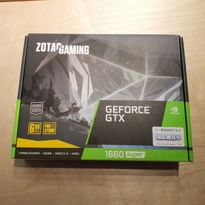 【鹿児島店】中古  ZOTAC ZT-T16620F-10L (GTX1660 SUPER Twin Fan) 141210 