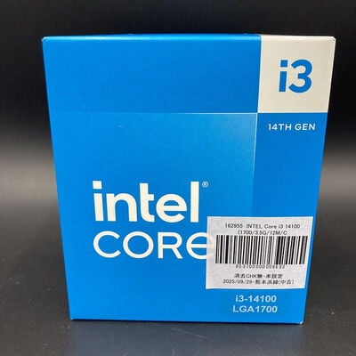 【熊本浜線店】中古  INTEL Core i3 14100 (1700/3.5G/12M/C4/T8) 162955 