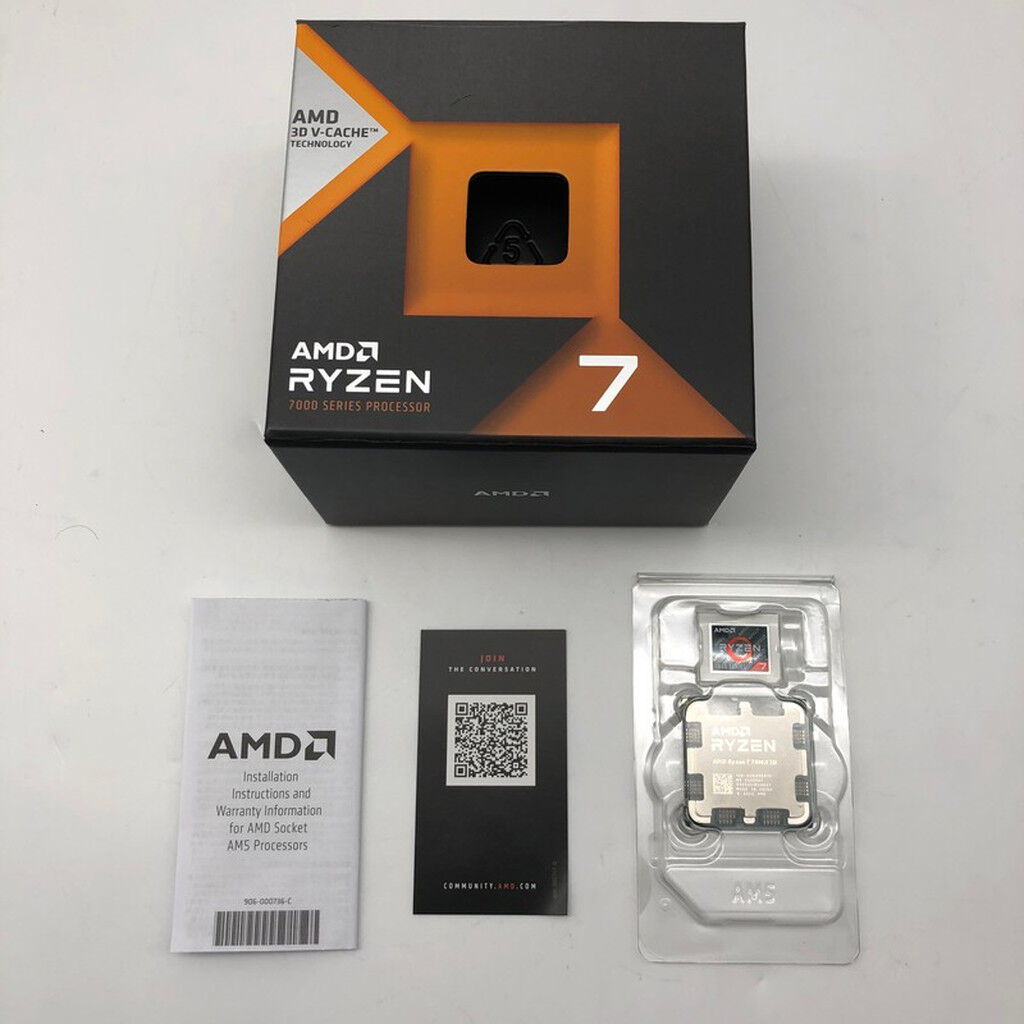 中古 AMD Ryzen 7 7800X3D (AM5/4.2/104M/C8/T16/120W) 4860000949