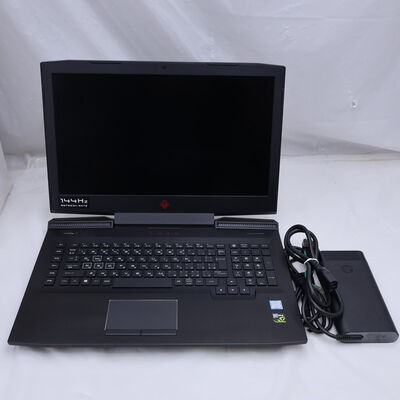 【通販センター】中古  HP OMEN 17-an100(Intel Core i7 8750H/16GB DDR4 (PC4)/SSD512GB+HDD1TB/なし/NVIDIA GeForce GTX 1060 6GB/17.3/1920x1080/Wi-Fi/W11H64 MAR) 204003 