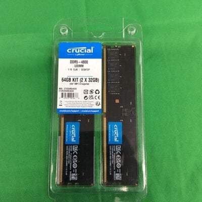【川崎店】中古  Crucial CT32G48C40U5 (DDR5 PC5-38400 32GB&times;2) 3170006939 