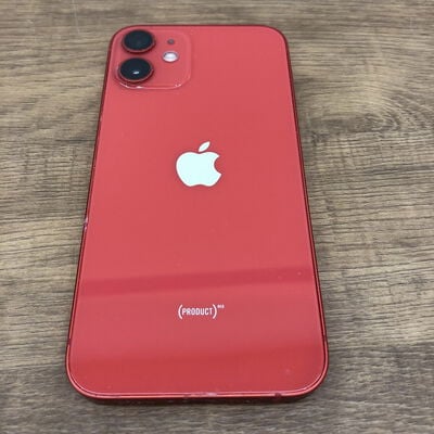 【宇都宮鶴田店】中古  【SIMロック解除済み】【SoftBank】Apple iPhone12 mini 5.4インチ 64GB (PRODUCT)RED  MGAE3J/A 155638【在庫処分!】 