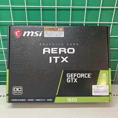 【大宮店】中古  MSI GeForce GTX 1650 AERO ITX 4G OC(GTX1650 4G GDR5) 139574 