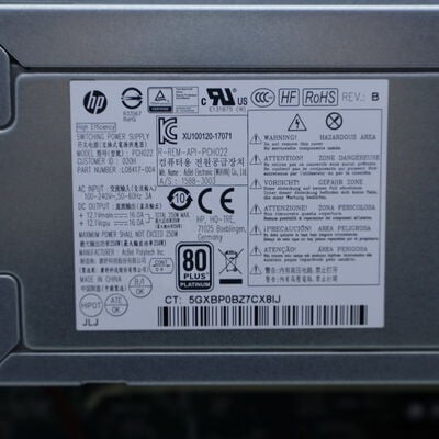 【通販センター】中古  HP EliteDesk 800 G5 SFF(Intel Core i7 9700 3.00GHz/16GB DDR4/SSD256GB/-/オンボード/GbE/W11P) 192817 