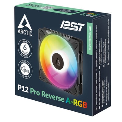 ARCTIC  P12 Pro Reverse A-RGB ACFAN00322A (120mm ブラック) 