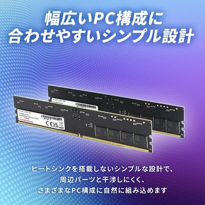 ドスパラセレクト  D5D4800-32G2A (DDR5 PC5-38400 32GB 2枚組) 