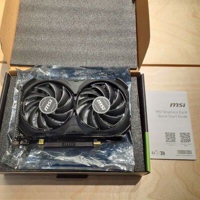 【鹿児島店】中古  MSI GeForce RTX 4060 Ti VENTUS 2X BLACK 8G OC（RTX4060Ti 8GB） 3480037462 