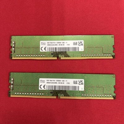 【静岡東瀬名店】中古  SKhynix H5AN8G8NDJ(DDR4 PC4-25600 8GB 2枚組) 5140001510 