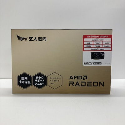【神戸・三宮店】中古  玄人志向 RD-RX9060XT-E16GB/DF (RX9060XT 16G) 179907 