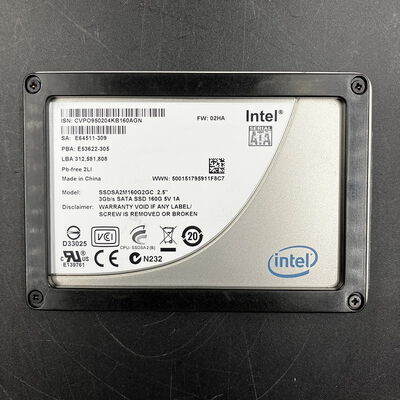 【大須店】中古  Intel SSDSA2M160G2GC 160GB（2.5インチ SSD 160GB SATA） 3480035651 