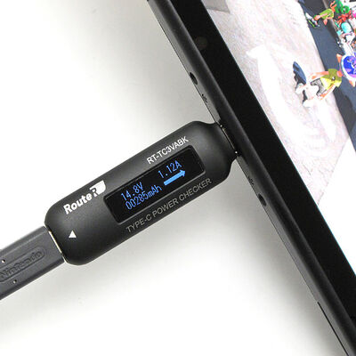 ルートアール  双方向・通電方向表示 USB Type-C電圧・電流チェッカー RR-TC3VABK [USB PD(Power Delivery)対応] 